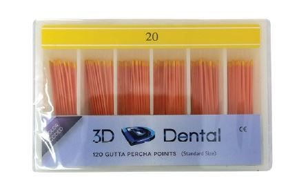 3D Dental Gutta Percha Points Bulk 120/Pk #10