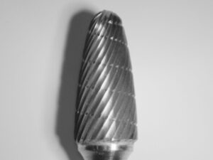  Buffalo Dental TOUGH Carbide burs, 1/4″ Shank, 3/8″ Head Lathe Burs 3/8" Flame (C3/8) Dual Cut Regular HP Carbide Bur