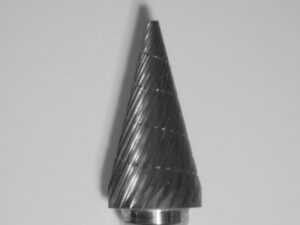 Buffalo Dental TOUGH Carbide burs, 1/4″ Shank, 1/2″ Head Lathe Burs 1/2" Cone (B1/2) Dual Cut Regular HP Carbide Bur 