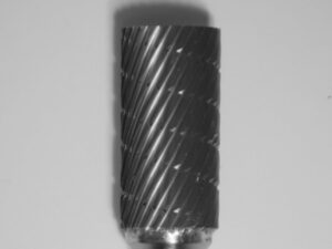 Buffalo Dental TOUGH Carbide burs, 1/4″ Shank, 1/2″ Head Lathe Burs 1/2" Cylinder (E1/2) Dual Cut Regular HP Carbide Bur