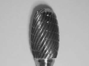 Buffalo Dental TOUGH Carbide burs, 1/4″ Shank, 1/2″ Head Lathe Burs 1/2" Egg (D1/2) Dual Cut Regular HP Carbide Bur