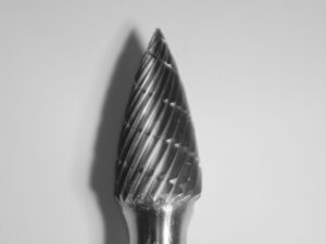 Buffalo Dental TOUGH Carbide burs, 1/4″ Shank, 1/2″ Head Lathe Burs 31/2" Taper (A1/2) Dual Cut Regular HP Carbide Bur