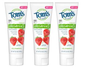 Toms® Children Fluoride Strawberry Toothpaste Pack of 3