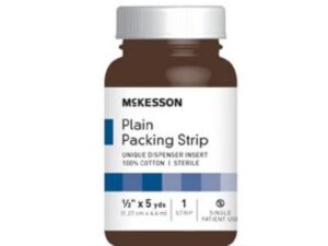 Dukal Plain Packing Strips, 2" x 5 yds 1 Bottle