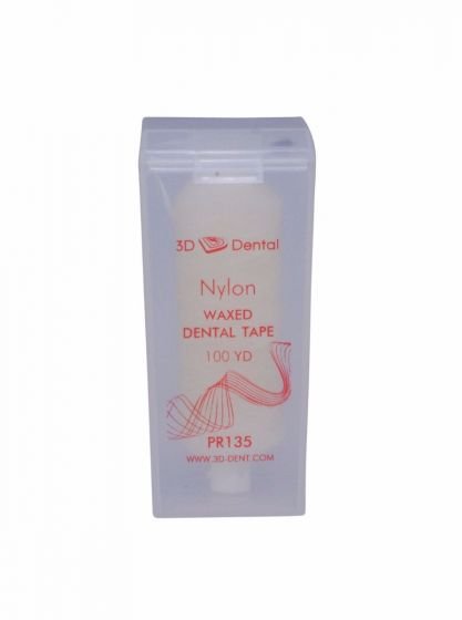 3D Dental Tape Floss Waxed 100yd