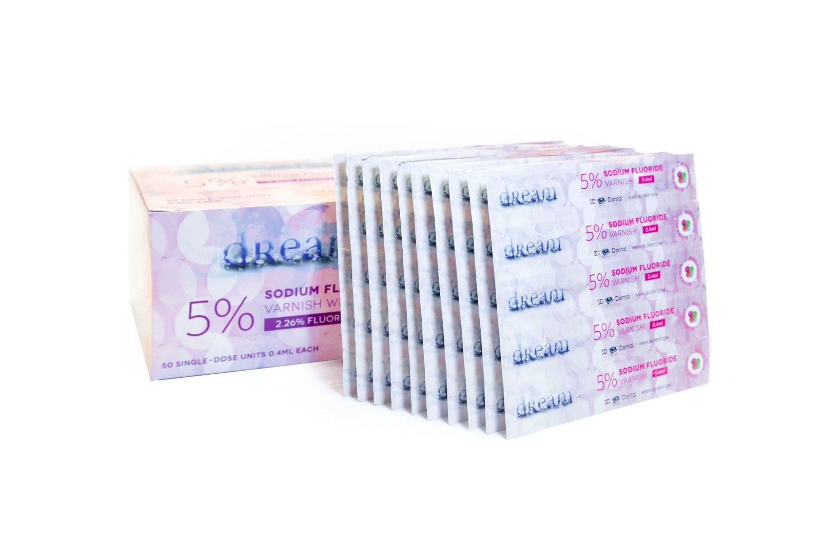 3D Dream DREAM FLUORIDE VARNISH BUBBLE GUM .40 ML BOX/50