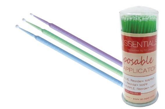 3D Dental Micro Brush Applicators 4x100/Pk Fine