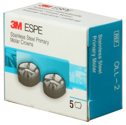 3M ESPE Lower Left 1st Primary Molar Stainless Steel Crown Form- #2