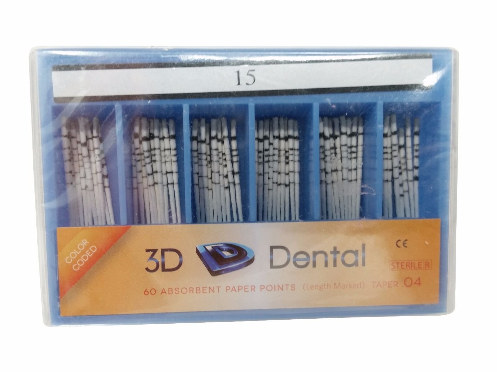 3D Dental Gutta Percha .04 Taper 60/Pk #15