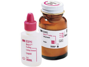 3M ESPE RelyX Luting cement kit - 16g powder, 9ml (11g) liquid, spoon, 2 mixing pads.