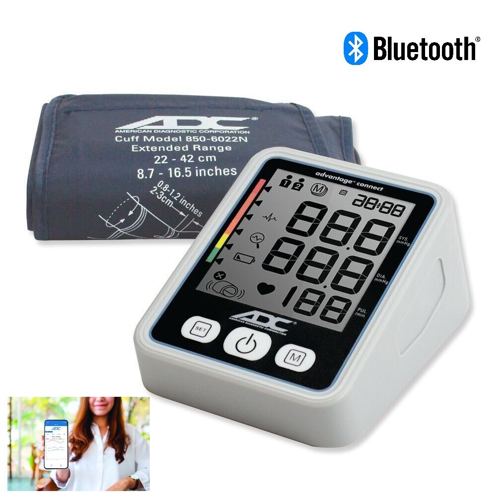 ADC ADVANTAGE™ 6024N Automatic, Soft Wide Range, Adult, Navy, Latex Free (LF)