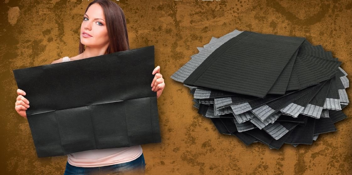 Adenna Patient Bibs ( Black ) 500/case