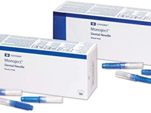 COVIDIEN/MEDICAL SUPPLIES MONOJECT™ 401 METAL HUB DENTAL NEEDLE 30G Short, 1" (0.305mmx2.5cm), Blue, Sterile, 100/bx
