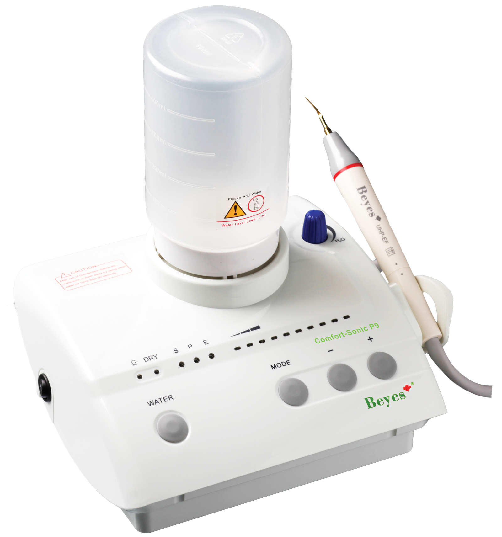 Beyes Dental Canada Inc. Piezo Ultrasonic Scaler - Comfort-Sonic P9, Ultrasonic Scaler, Direct-LED, Includes 7 Tips, 110V