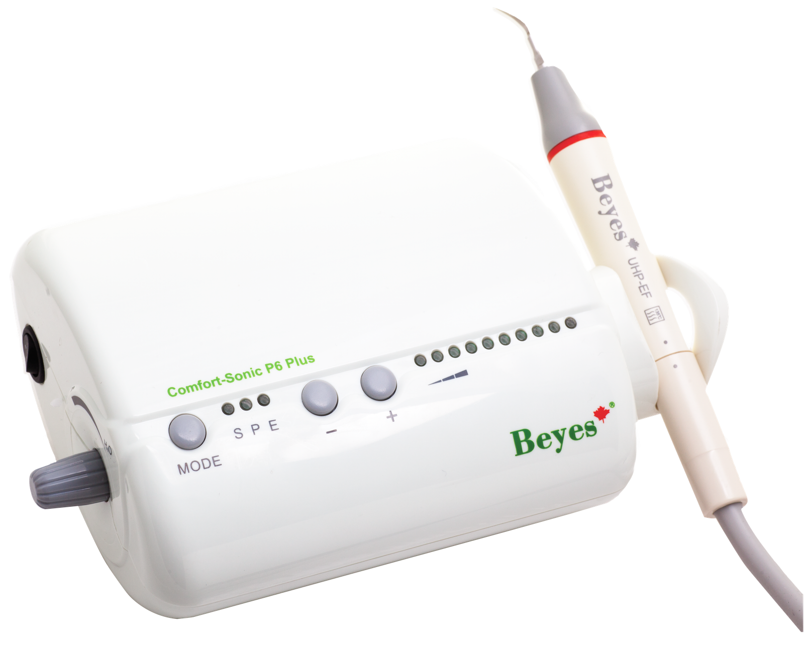 Beyes Dental Canada Inc. Piezo Ultrasonic Scaler - Comfort-Sonic P6 Plus, Ultrasonic Scaler, Direct-LED, Includes 6 Tips, 110V