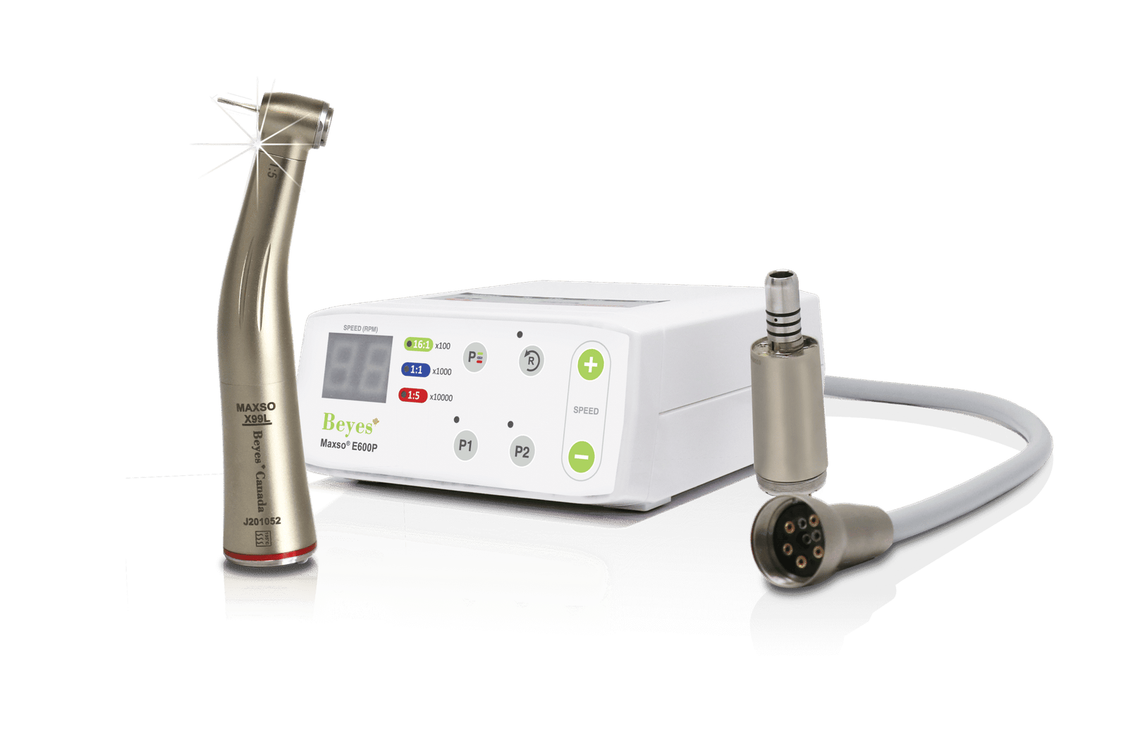 Beyes Dental Canada Inc. Electric Handpiece System, Portable - Electric Handpiece System Package 1 - E600P + One X99L Attachment