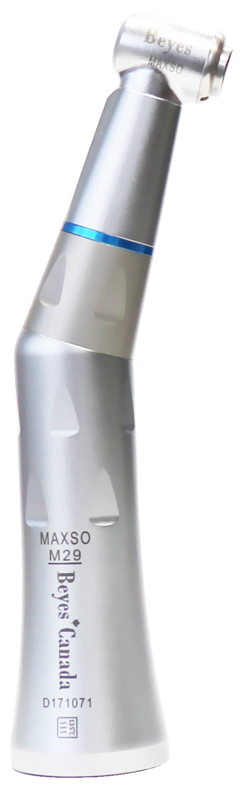 Beyes Dental Canada Inc. Low Speed Attachment - M29-MH01, Contra Angle, Internal Spray, Non-Optic, Push Button, CA Burs