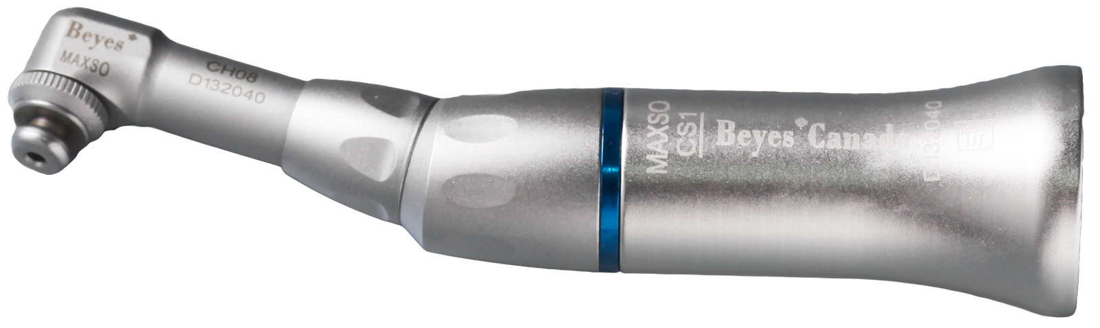 Beyes Dental Canada Inc. Low Speed Attachment - CS1-CH08, Contra Angle,1:1, Non-Spray, Non-Optic, Snap-On, Prophy Cup
