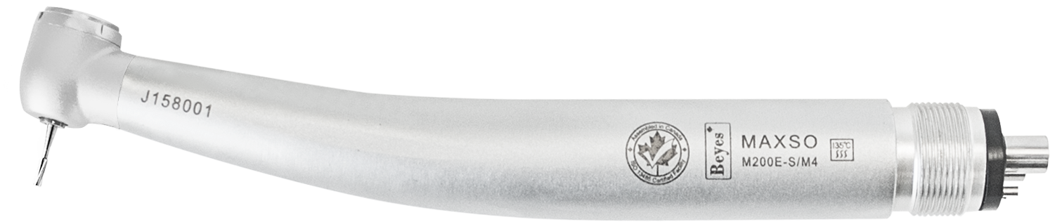 Beyes Dental Canada Inc. High Speed Air Turbine Handpiece - M200E-M/M4, M4 Backend, Single Spray, Non-Optic