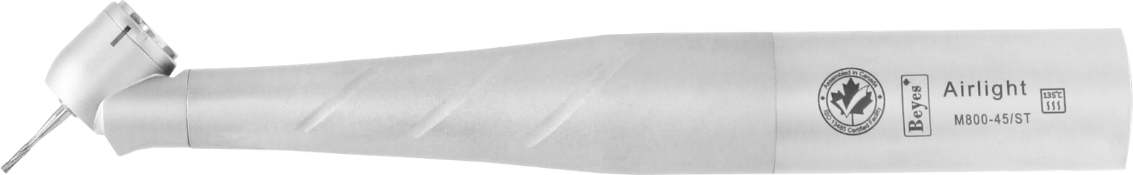 Beyes Dental Canada Inc. High Speed Air Turbine Surgical Handpiece - M800-45/ST, STAR Backend, 45 Degree Head, Rear Exhaust, Triple Jet, Direct-LED