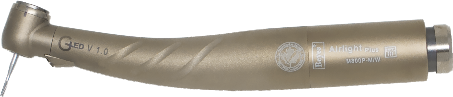 Beyes Dental Canada Inc. High Speed Air Turbine Handpiece - M800P-M/W, W&H Backend, Triple Spray, Direct-LED