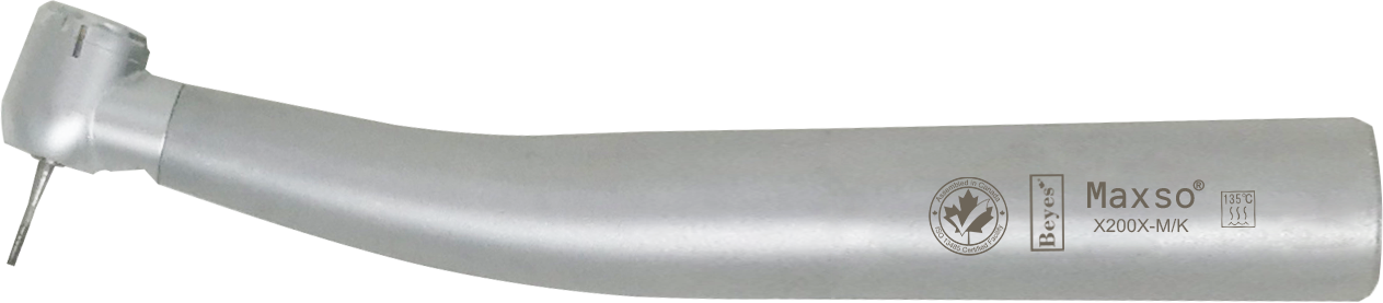 Beyes Dental Canada Inc. High Speed Air Turbine Handpiece - X200X-M/K, KaVo Backend,  Quattro Spray, IS Technology, Fiber Optic