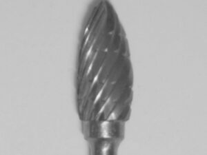 Buffalo Dental TOUGH Carbide Lab burs, 3/32″ Shank Small Flame (51A) Dual Cut Regular HP Carbide Bur 
