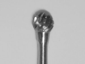 Buffalo Dental TOUGH Carbide Lab burs, 3/32″ Shank Small Round (54D) Dual Cut Regular HP Carbide Bur 