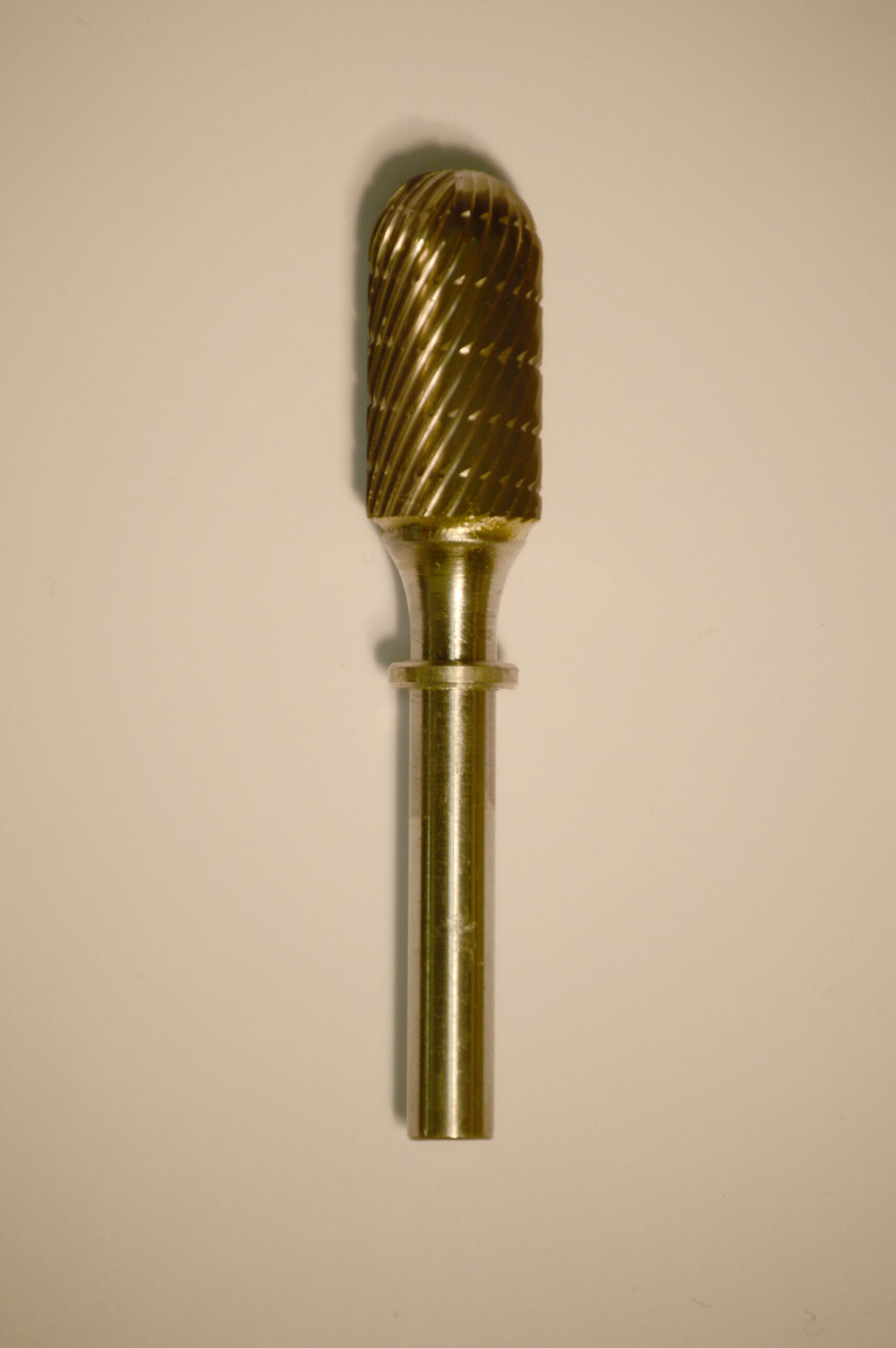 Abbott-Robinson™ Dust Shield Burs 1/4″ Shank 1/2" Head Lathe Burs 1/2" Barrel (F1/2) Dual Cut Regular HP Carbide Bur