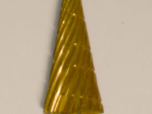 Buffalo Dental Gold Cap Lab Burs, 3/32″ Shank Cone (82T) TNT-Coated Dual Cut Regular HP Carbide Bur 