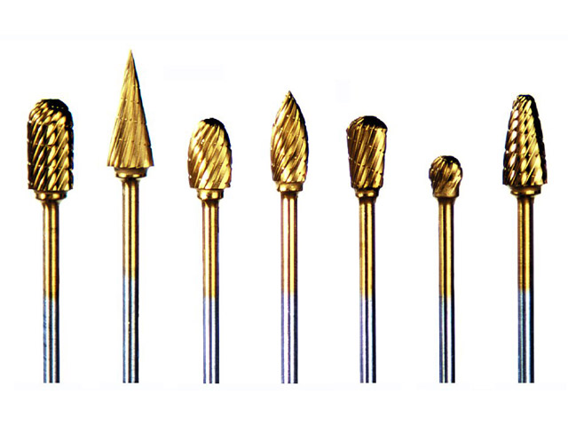 Buffalo Dental Gold Cap Burs, 1/4″ Shank, 1/2″ Head Lathe Burs 1/2" Ball (G1/2) TNT-Coated Dual Cut Regular HP Carbide Bur