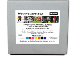 Buffalo Dental .040″ EVA Mouthguard Material .040" Clear EVA Bleaching Tray Mouthguard Material, 5"x5", Box of 12