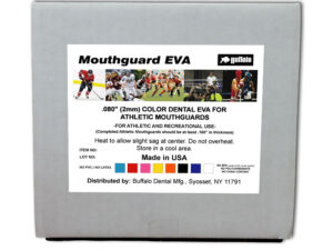 Buffalo Dental .080″ EVA Mouthguard Material .080" Clear EVA Mouthguard Material, 5"x5", Box of 12