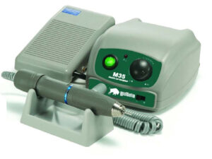 Buffalo Dental M35 Compact Electric Lab Handpiece System M35 Electric Handpiece System, 120V/220V AC (Console+MG Gray HP+FC)