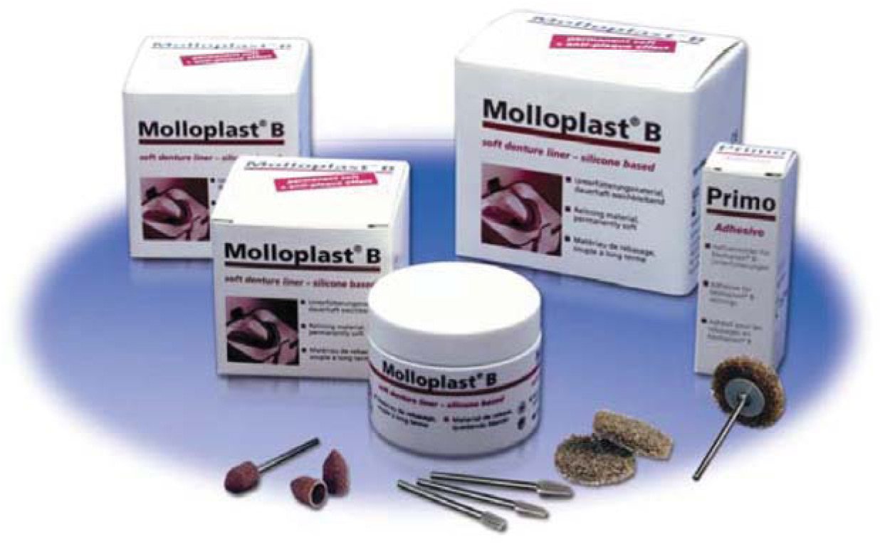 Buffalo Dental MOLLOPLAST-B® 45 Gm Regular Size Jar of Molloplast-B Soft Reline Material