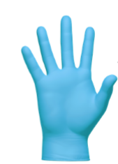  Clean Safety Blue Nitrile 4mil PF Gloves, 100 per Box, Case of 10 (Small)