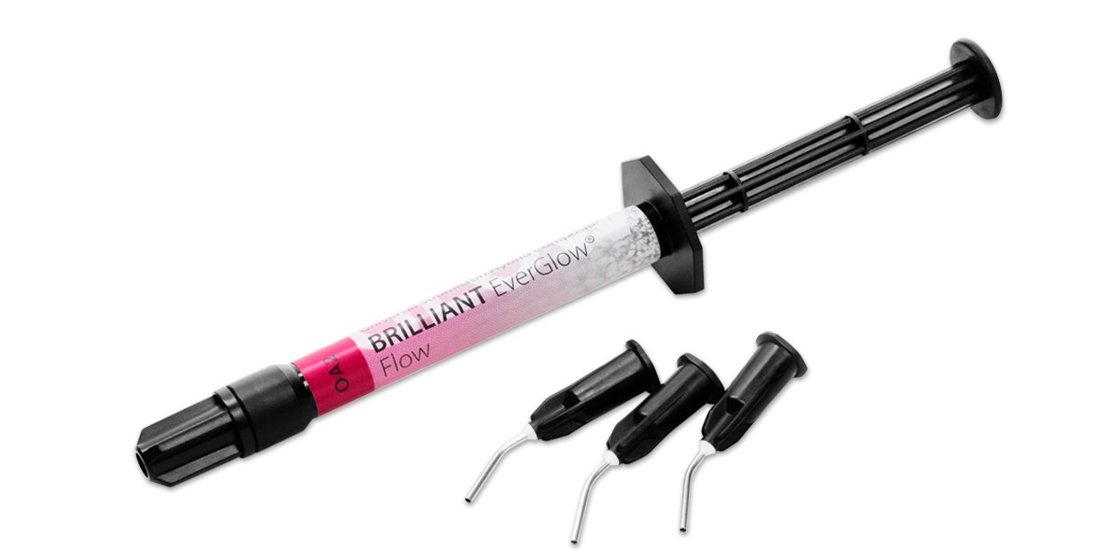 Coltene - Brilliant EverGlow Flow A2/B2 1 x 2g syringe, 10 application needles