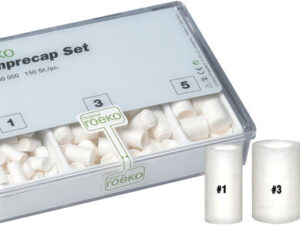 Roeko Comprecap Set: 150 assorted #1 - 7 mm, #3 - 10 mm and #5 - 12.5 mm Compression Caps