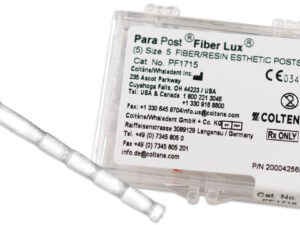 Coltene/Whaledent ParaPost Fiber Lux Posts - Size #4, Yellow 5/Pk. Parallel Translucent
