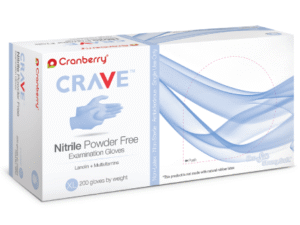 Cranberry Crave Nitrile ( Latex Free ) gloves x-small 200/box