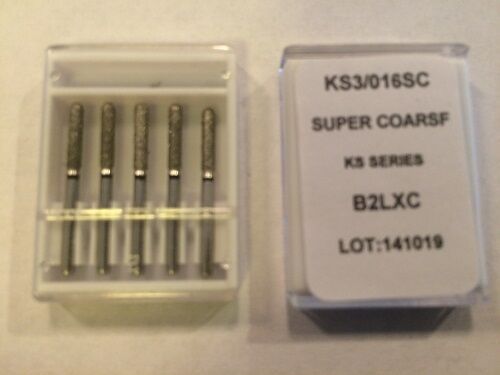 Crosstech Multi-Use High Speed Diamond Dental Bur Super Coarse B2LXC 5pk