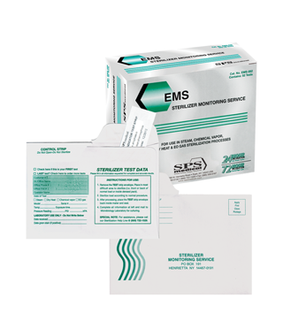 CROSSTEX - EMS Sterilizer Monitoring Service  Spore Testing Weekly (52 pack)