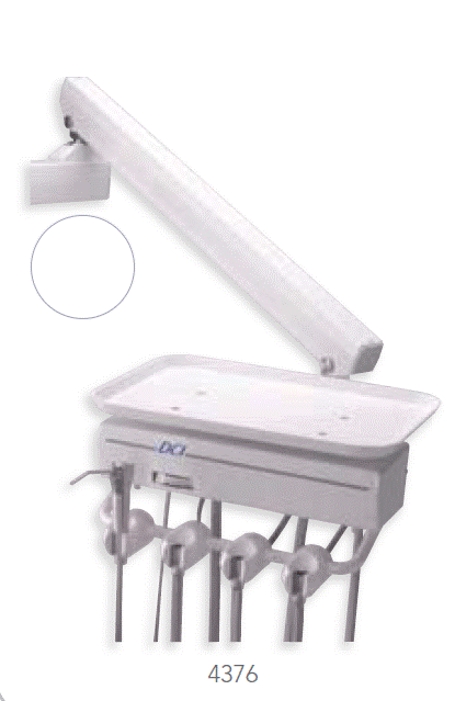 DCI- Alternative Arm Mounted Automatic Control for 3 HP w/Tray & White Flex Arm