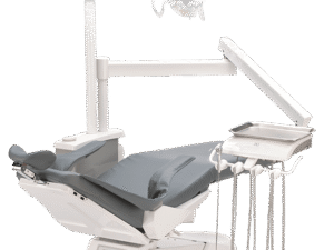 DCI Reliance Swing Mount Pole w/Auto Dental Unit & Light Pole, White