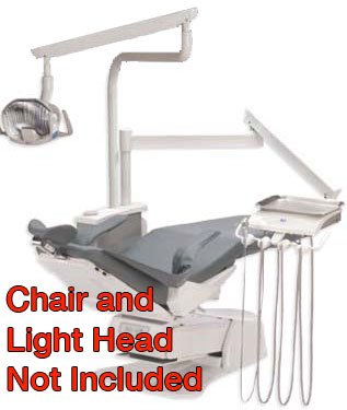 DCI Reliance Over the Patient Automatic Dental Unit with PMU, Gray