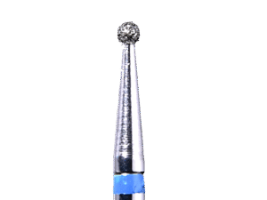 Defend 801-012M Medium grit, Round diamond burs, 10/Pk