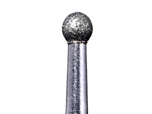 Defend 801-023F Fine grit, Round diamond burs, 10/Pk Pack of 10