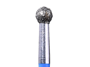 Defend 801-023M Medium grit, Round diamond burs, 10/Pk