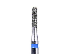 Defend 835-012M Medium grit, Flat end cylinder diamond burs, 10/Pk