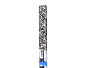 Defend 837-014M Medium grit, Flat end cylinder diamond burs, 10/Pk